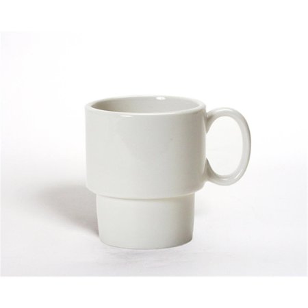 TUXTON CHINA Stackable Mug 10 oz. - Eggshell - 2 Dozen BEM-1003